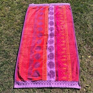 Kirkland Colorful Seashell Egyptian Cotton Large Beach Towel Pink Purple 37x67